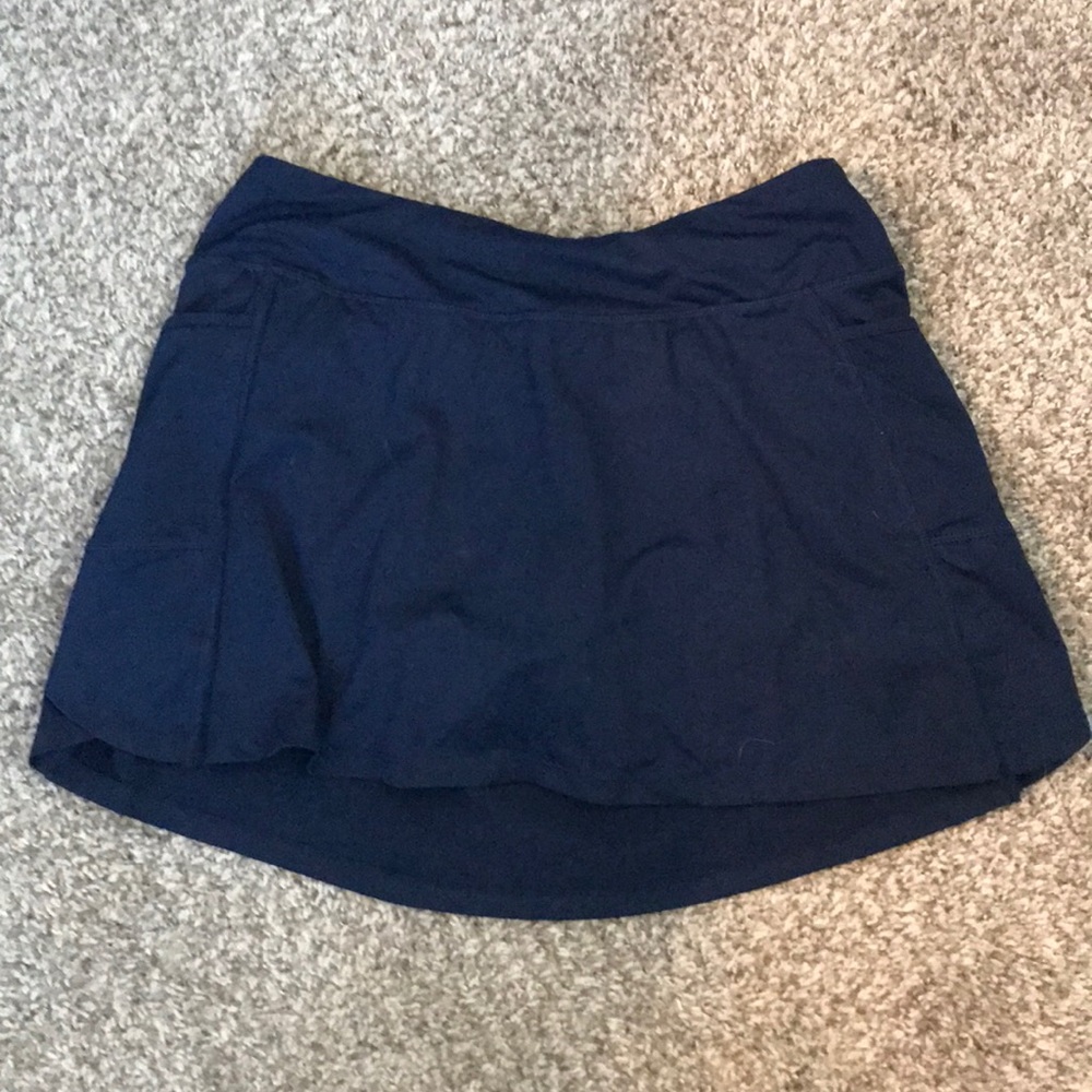 Navy blue tennis skirt